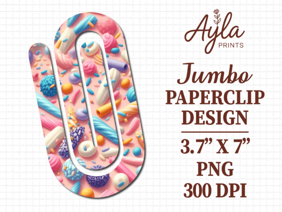 Candy Sweet Treats Jumbo Paperclip PNG: A Designer's Review