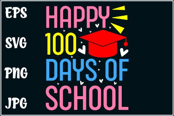 Celebrate 100 Days with Happy School Tee