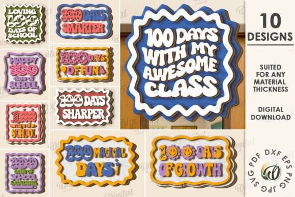 Celebrate Milestones with 100th Days of School Signs