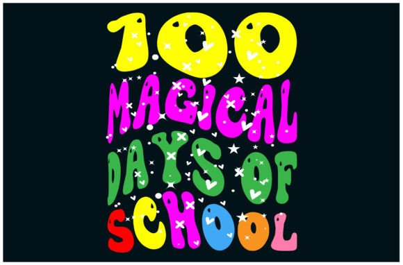 Celebrating 100 Days: A Magical Embroidery Design