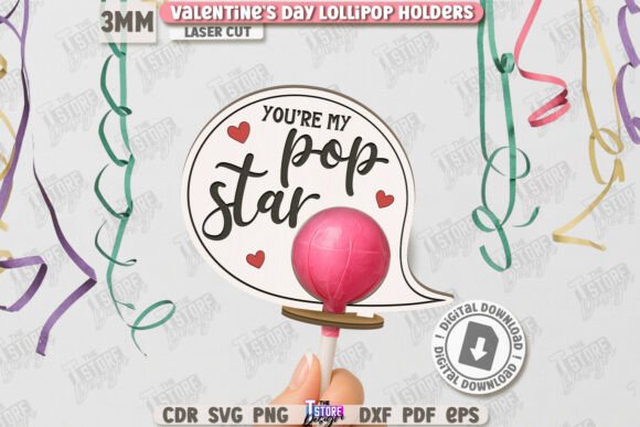 Charming Valentine’s Day Lollipop Holder CNC