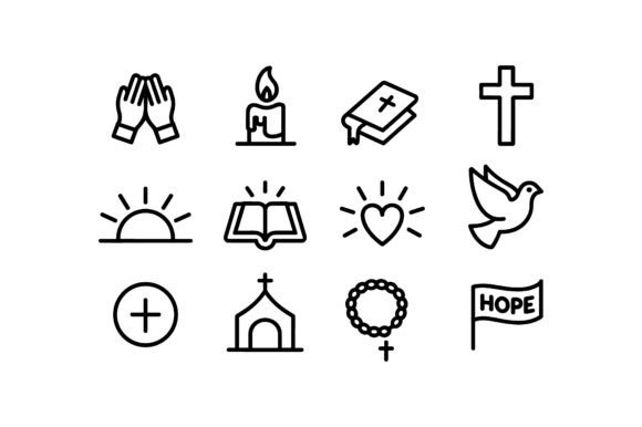 Christian Faith Vector Silhouette Set Review