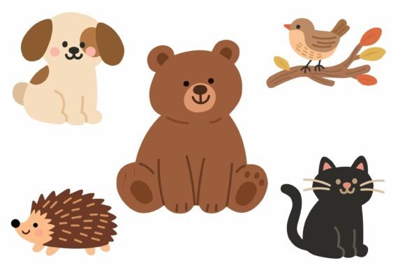 Cute Animal Vector Set: A Charming Addition