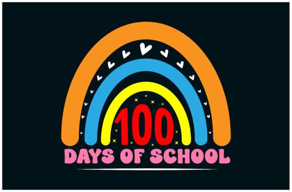 Embroidering 100 Days of School, Kids Tee