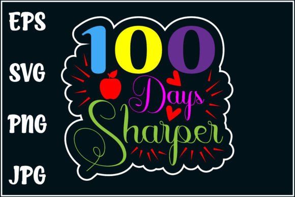 Embroidering 100 Days Sharper, School Shirt
