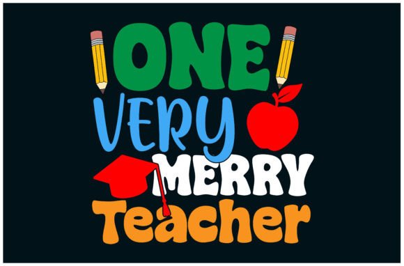One Merry Teacher Tee: A Festive Embroidery Design