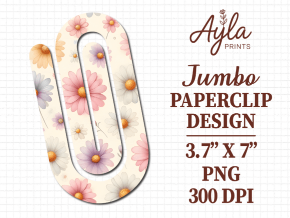 Pink Small Flower Jumbo Paperclip Design Review