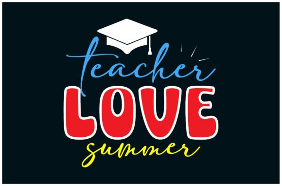 Teachers Love Summer Tee: A Fresh Embroidery Design